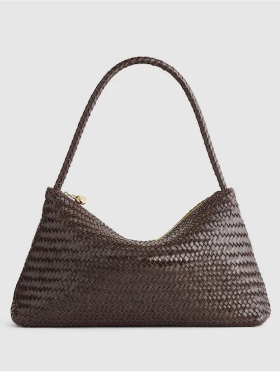 Madewell Handbags - NWT Madewell The Signature Woven Zip Top Shoulder Bag in Coffee Bean